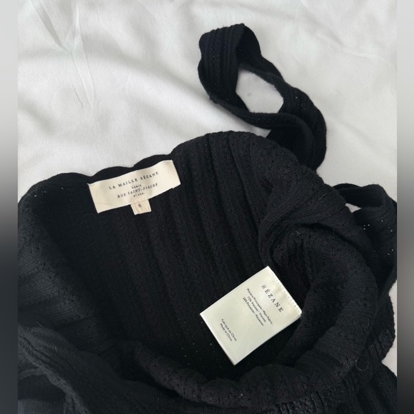 Sezane Scalloped Pointelle Dress - Picture 7 of 8